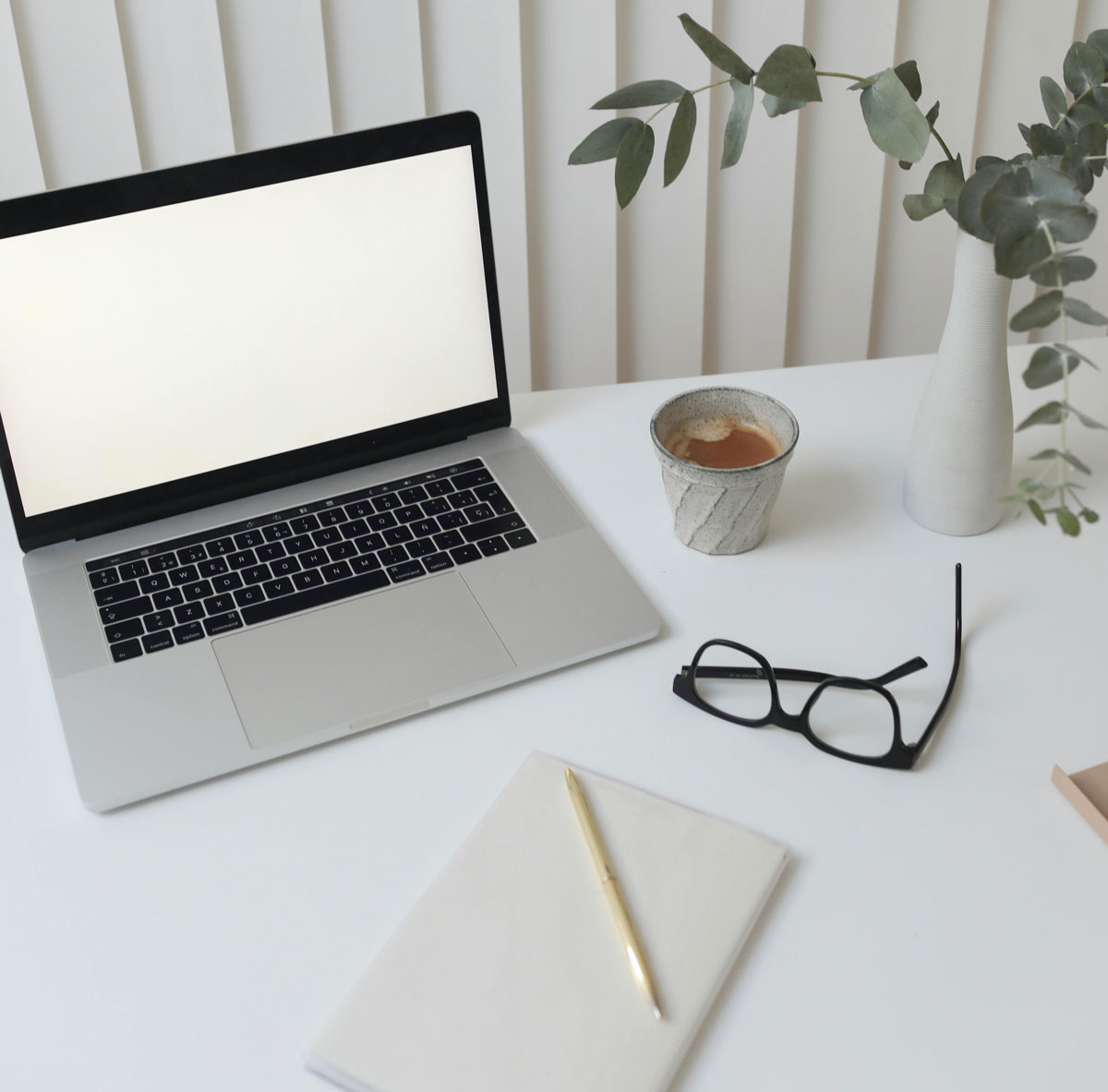 a laptop on a table